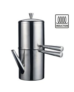 Caffettiera Napoletana INDUCTION in acciaio inox 18/10
