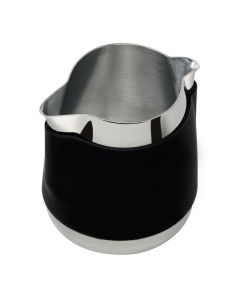 Lattiera a due becchi Revolution Reverse per latte art becchi a 180° con fascia in silicone tazze 6