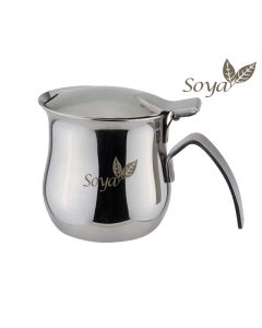 Caffettiera Omnia in acciaio inox 18/10 con logo soya tazza 1/2