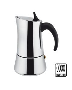 Caffettiera espresso Elly per induzione in acciaio inox 18/10