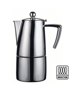 Caffettiera espresso Slancio satinata per induzione in acciaio inox 18/10