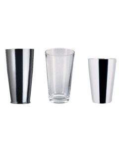 Shaker Boston con bicchiere in acciaio inox 18/10 e bicchiere in vetro cl 50