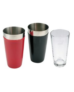 Shaker Boston rivestito in vinile con bicchiere in vetro cl 50