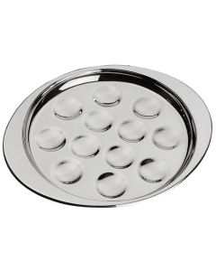 Piatto per lumache in acciaio inox 18/10