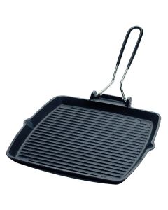 Bistecchiera Mixgrill quadrata in ghisa cm 24x24