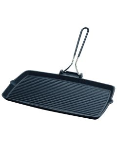 Bistecchiera Mixgrill rettangolare in ghisa cm 22x34
