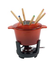 Set Fonduta bourguignonne Normandie in ghisa Ø cm 16