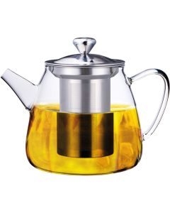 Teiera/Infusiera in vetro borosilicato con filtro in acciaio inox 18/10 e pomolo in plastica