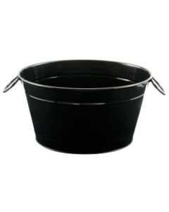 Secchiello Party in metallo verniciato nero cm 40x28x22