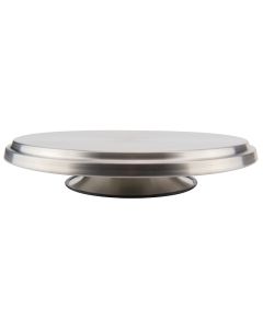 Alzata torta girevole con base antiscivolo in acciaio inox 18/10 Ø cm 32 h cm 6
