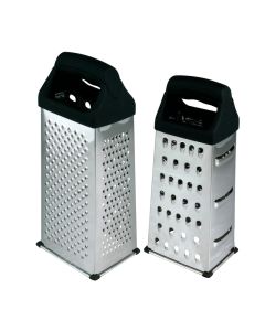 Grattugia universale a piramide con 4 facce in acciaio inox e ABS