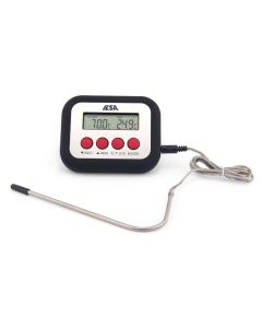 Termometro digitale professionale per forno in ABS con sonda in acciaio inox 18/10 cm 12