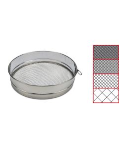 Setaccio con 4 reti intercambiabili in acciaio inox