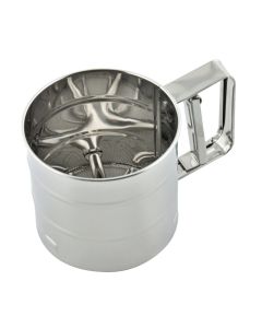 Setaccio spargifarina automatico in acciaio inox g 250