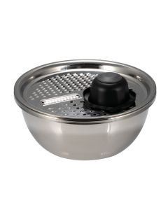 Affettaverdure/Grattugia universale in acciaio inox 18/10 Ø cm 20 h cm 10,5 - set 4 pezzi