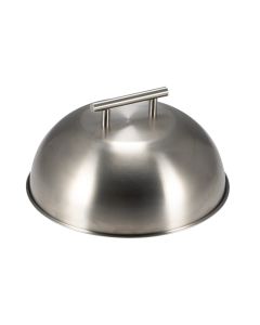 Cupola/cloche per cottura hamburger in acciaio inox 18/10 Ø cm 30