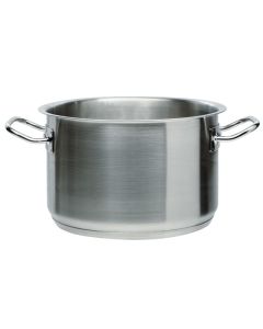 Casseruola alta per induzione con 2 maniglie in acciaio inox 18/10