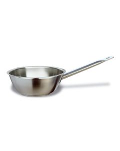 Casseruola bombata per induzione con 1 manico in acciaio inox 18/10