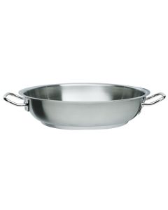 Tegame per induzione con 2 maniglie in acciaio inox 18/10