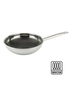 Wok professionale AX Active Inox con triplo strato induzione