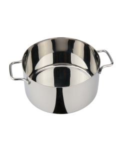 Mini Casseruola con 2 maniglie Monoporzioni in acciaio inox