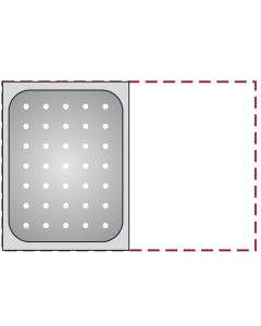 Bacinella GN 1/2 forata in acciaio inox 18/10