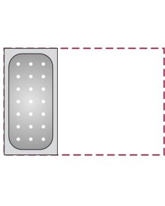 Bacinella GN 1/3 forata in acciaio inox 18/10