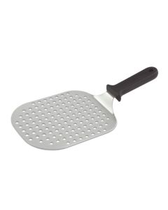 Paletta pizza arrotondata forata tuttiXuno in acciaio inox cm 22x18