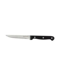 Blister 6 coltelli bistecca tuttiXuno con lama dentata in acciaio inox temperato e manico rivettato