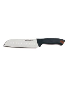 Coltello giapponese alveolato Gastro in acciaio inox temperato cm 18