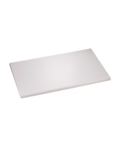 Tagliere GN 1/2 bianco in HDPE con spigoli e bordi raccordati