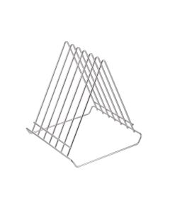 Portataglieri in filo in acciaio inox 18/10 per 6 taglieri cm 25x27 h cm 30