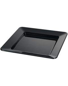 EFAY Vassoio quadrato nero Dido in melamina