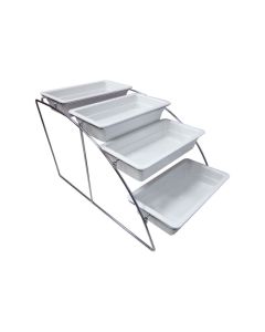 EFAY Stand per bacinelle in acciaio inox