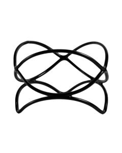 EFAY Stand antiscivolo universale nero Dance in acciaio rivestito in PVC