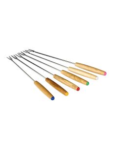 Set 6 forchettine per fonduta - Confezionate in skinpack