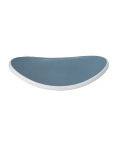 EFAY Vassoio curvo ovale azzurro Taiji in melamina