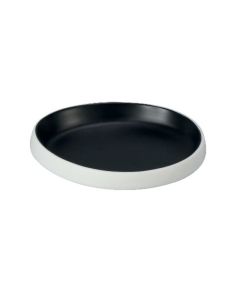 EFAY Piatto goccia nero Taiji in melamina